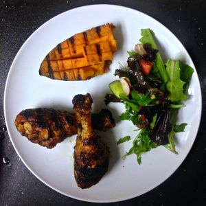 Grilled Chile-Rubbed Drumsticks